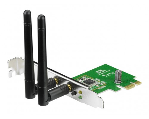 ASUS WL PCE-N15 N300 PCIe DB Adapter - Software AP support Low-profile Bracket Included