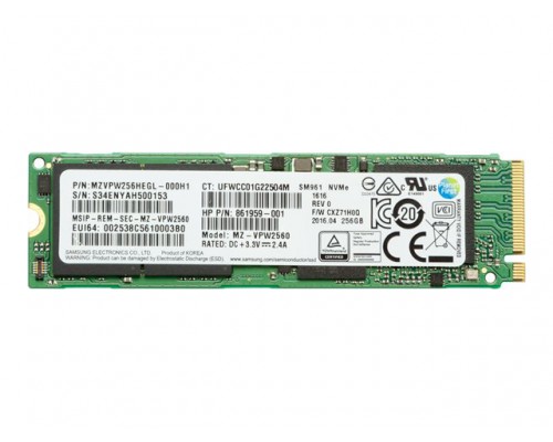 HP ZTrboDrv 256GB SED Z8G4 TLC SSDModule Z8 &sol; M&period;2SSD Module in to Z8 SSD Kit