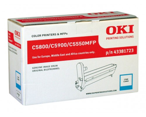 OKI C5800&comma; C5900&comma; C5550MFP drum cyaan standard capacity 20&period;000 pagina s 1-pack