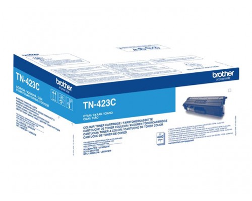 BROTHER TN423C Toner Cartridge Cyaan Hoge Capaciteit 4&period;000 pagina s voor Brother HL-L8260CDW&comma; L8360CDW