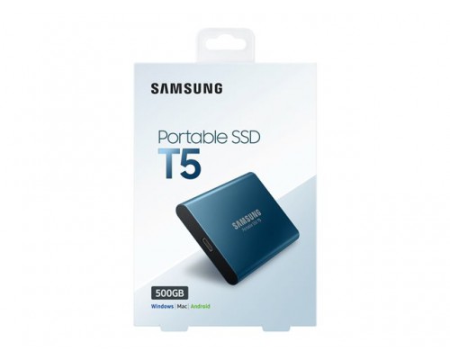 SAMSUNG SSD 500GB T5 external SSD Blue &lpar;P&rpar;