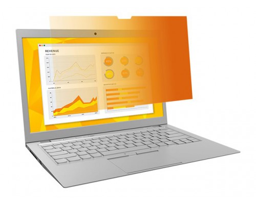 3M GF156W9B Privacy Filter Gold for 39.62cm 15.6inch Laptops with COMPLY Mounting System 16:9