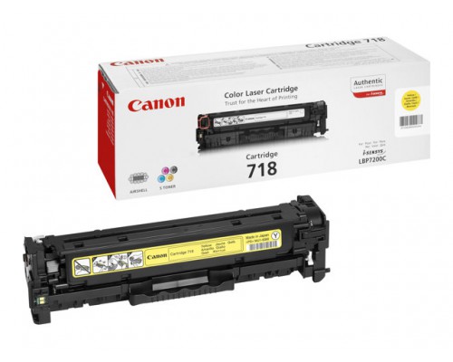 CANON 718 tonercartridge geel standard capacity 2.900 pagina s 1-pack