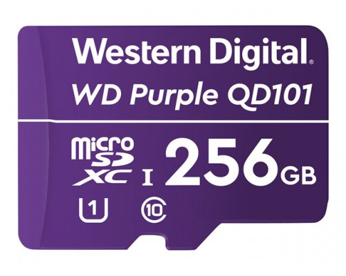 WD Purple 256GB Surveillance microSD XC Class - 10 UHS 1