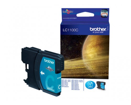 BROTHER LC-1100 inktcartridge cyaan standard capacity 5&period;5ml 325 pagina s 1-pack