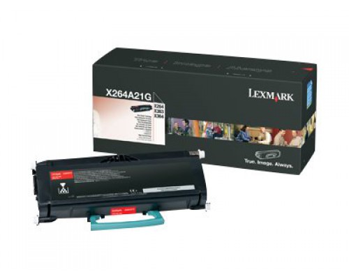 LEXMARK X264&comma; X363&comma; X364 tonercartridge zwart standard capacity 3&period;500 pabinas 1-pack