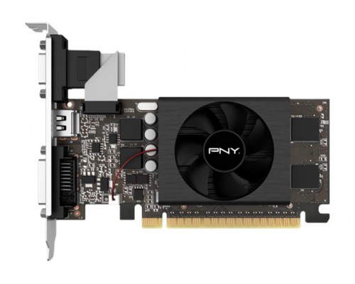 PNY GeForce GT 710 2GB GDDR5 PCIe Express 2&period;0 HDMI Dual-link DVI-D VGA Single Fan Graphics Card