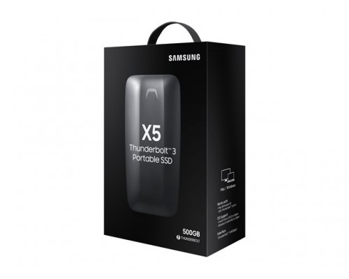 SAMSUNG SSD X5 Portable 500GB Thunderbolt 3 2800MB&sol;s read 2100MB&sol;s write