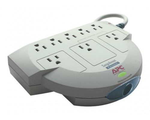 APC Personal SurgeArrest 8 Outlet with Phone Protection 120V