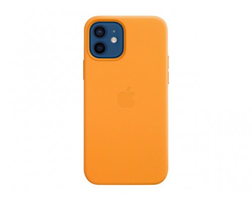 APPLE iPhone 12&sol;12 Pro Leather Case with MagSafe - California Poppy