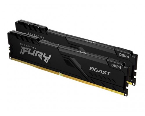 KINGSTON 8GB 3200MHz DDR4 CL16 DIMM Kit of 2 FURY Beast Black