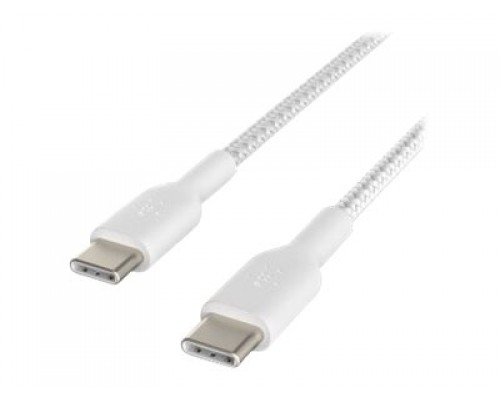 BELKIN Braided C-C 2.0 1M WHT