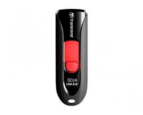 TRANSCEND JetFlash 590 32GB USB2&period;0 USB stick Zwart Capless