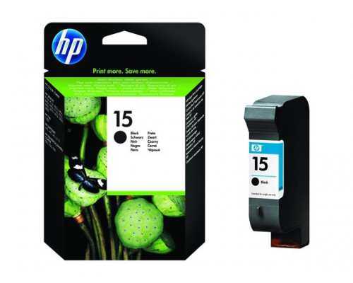 HP 15 originele ink cartridge zwart high capacity 25ml 500 paginas 1-pack