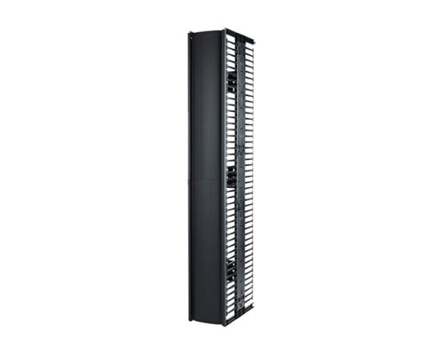 APC ValueLine Vertical Cable Manag 2 & 4 Post Racks 84 Inch H X 12 Inch W Double-Sided with Doors