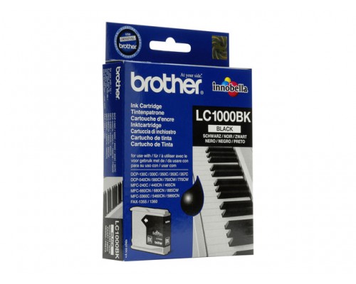 BROTHER LC-1000 inktcartridge zwart standard capacity 500 pagina s 1-pack