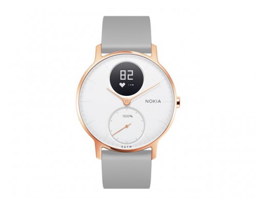 WITHINGS Steel HR 36mm RGld Gr Sil Wrist