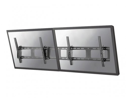 NEOMOUNTS BY NEWSTAR Flat Screen Wall Mount for menu board - 2 screens - landscape 45-50inch Black