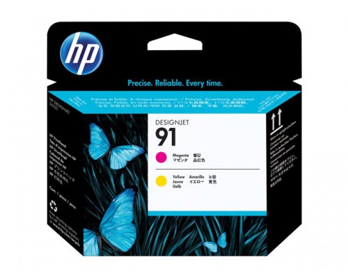 HP 91 originele printkop magenta en geel standard capacity 1-pack