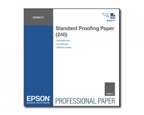 EPSON S045115 Standard proofing paper inktjet 240g&sol;m2 A3&plus; 100 sheets 1-pack