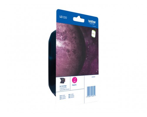 BROTHER LC-1220 inktcartridge magenta standard capacity 300 pagina s 1-pack blister zonder alarm