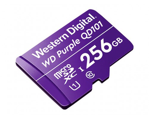 WD Purple 256GB Surveillance microSD XC Class - 10 UHS 1