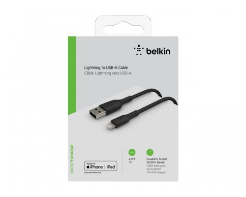 BELKIN Braided A-LTG 2M BLK