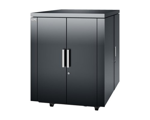 APC NetShelter CX 18U Secure Soundproof Server Room in a Box Enclosure Shock Packaging Dark Grey