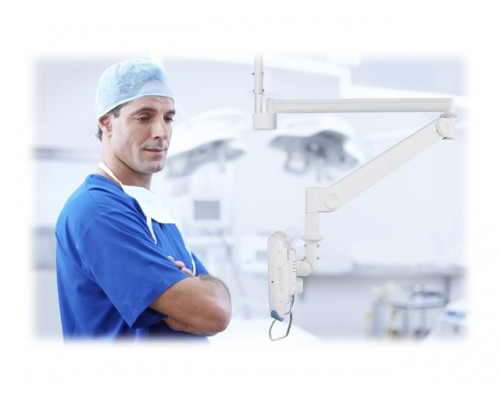 NEOMOUNTS BY NEWSTAR FPMA-HAC100 10-24inch Medical Flat Screen Ceiling Mount 162 cm long&sol;170 cm high