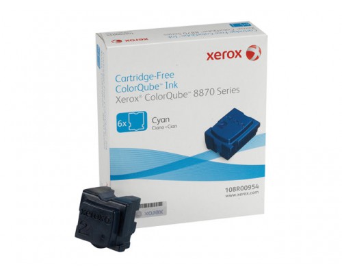 XEROX 8870 ColorQube cyaan standard capacity 6 x 2&period;883 paginas 6-pack