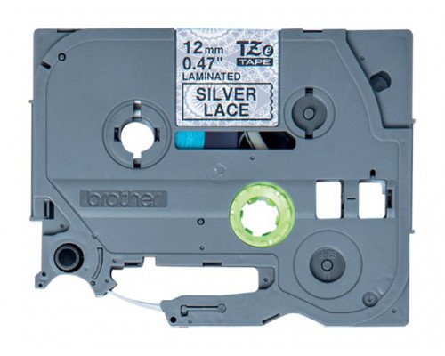 BROTHER tape black&sol;grey lace pattern 12mm&sol;4m