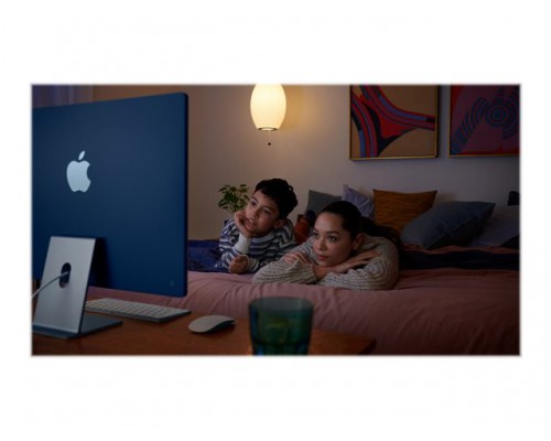 APPLE 24inch iMac with Retina 4&period;5K display&colon; Apple M1&nbsp;chip with 8&quest;core CPU and 8&quest;core GPU 256GB Blue SW&sol;Qwertzu