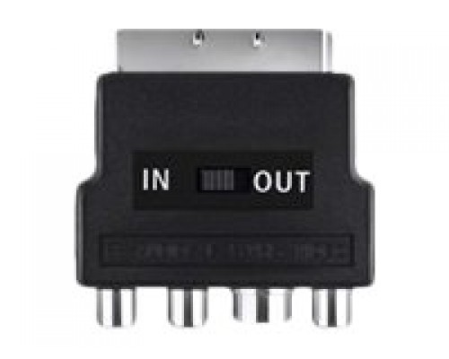 BELKIN Adapter SCART MSvideo Fplus 3RCAF Black Nickel plated