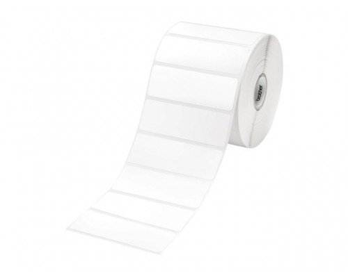 BROTHER voorgestanste rol verwijderbaar wit thermisch 76 x 26mm 1&period;552 labels &sol; rol 1-pack