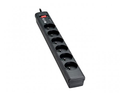 EATON Power Surge Socket 10A Protection Strip 6 outlets FR with Tel &sol; Internet line protection