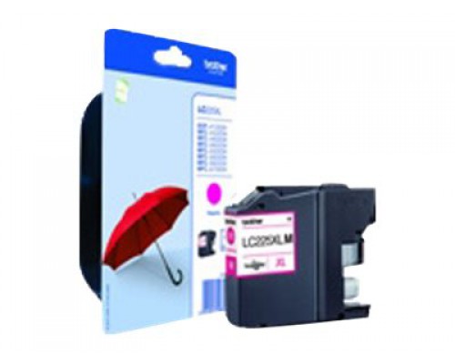 BROTHER LC-225XL inktcartridge magenta high capacity 1-pack blister zonder alarm