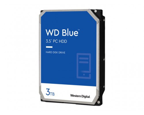WD Blue 3TB SATA 6Gb/s HDD internal 3.5inch serial ATA 256MB cache 5400 RPM RoHS compliant Bulk