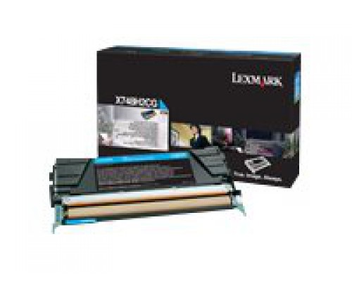 LEXMARK X748 tonercartridge cyaan high capacity 10&period;000 pagina s 1-pack