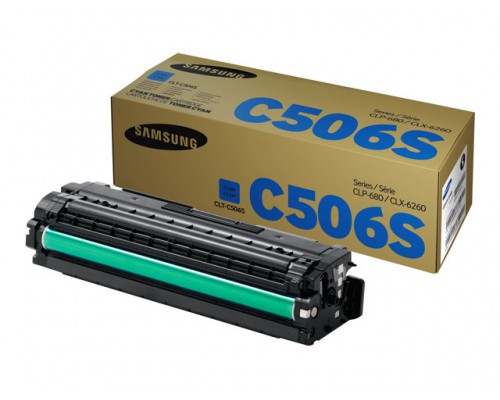 SAMSUNG CLT-C506S&sol;ELS Cyan Toner Cartridg
