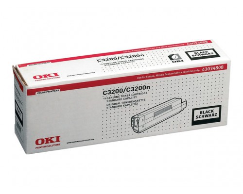 OKI C3200 tonercartridge zwart standard capacity 1&period;500 paginas 1-pack