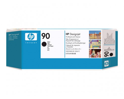 HP 90 originele printkop incl&period; reiniger zwart standard capacity 1-pack