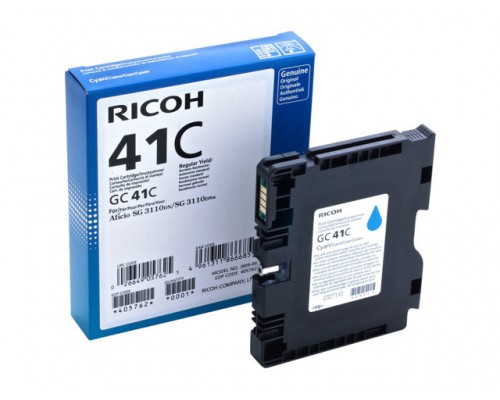 RICOH GC-41C gel cartridge cyaan high capacity 2&period;200 pagina s 1-pack