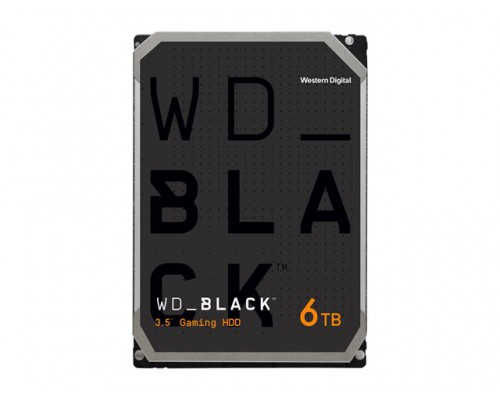 WD Desktop Black 6TB HDD 7200rpm 6Gb/s serial ATA sATA 256MB cache 3.5inch intern RoHS compliant Bulk