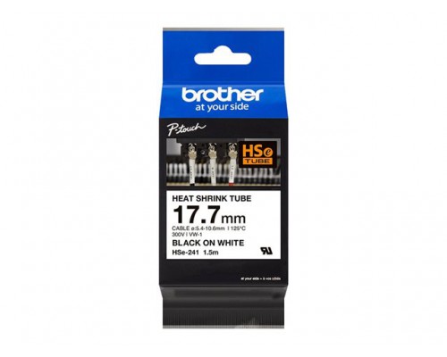 BROTHER Rubans thermo retractable&comma; 1&comma;7mm de large&comma; 1&period;5m de long &lpar;pour cables de 5&period;4 a 10&period;6mm de diametre&rpar;