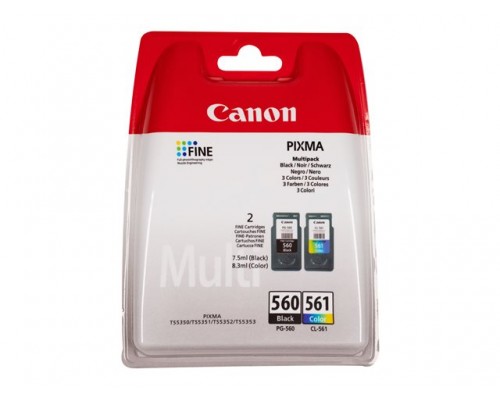 CANON CRG PG-560&sol;CL-561 MULTI BL Ink Value Pack Black & Colour Cartridges