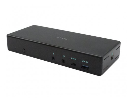 I-TEC USB-C Quattro Display Docking Station 2x DP 2x HDMI 1xGLAN 5x USB 3.0 1x USB-C-Data 1x Audio 1x Mic 85W PD KL