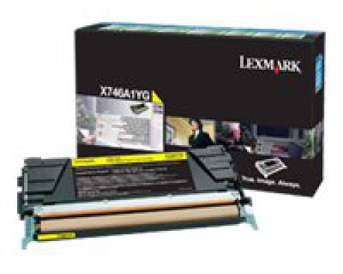 LEXMARK X746&comma; X748 7K tonercartridge geel standard capacity 7&period;000 pagina s 1-pack With returnprogram
