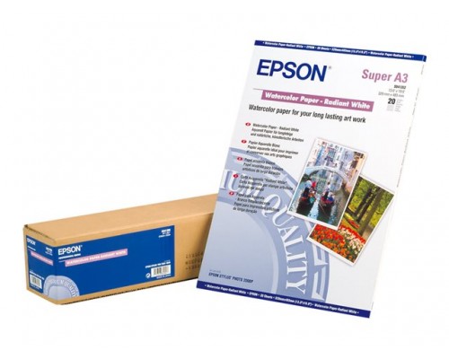 EPSON S041352 Matte papier waterkleur inktjet 190g&sol;m2 A3&plus; 20 sheets 1-pack