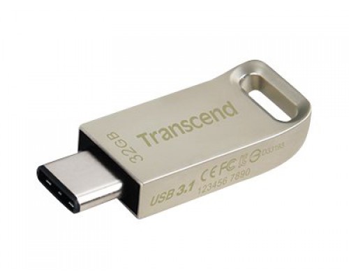 TRANSCEND JetFlash 850S 32GB USB 3&period;1 Flash Drive Type-C OTG &lpar;On-the-Go&rpar; Zilver