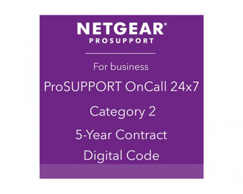 NETGEAR ProSupport Maintenance Contract OnCall 24x7 Cat.2 - HardwareReplacement NBD - 5 Years Warranty Extension - electronicLicense